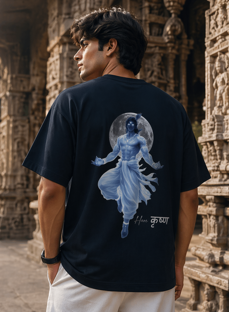 Lord Krishna Oversized Tee(Unisex)