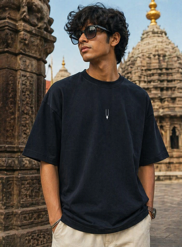 Lord Krishna Aura Oversized T-Shirt