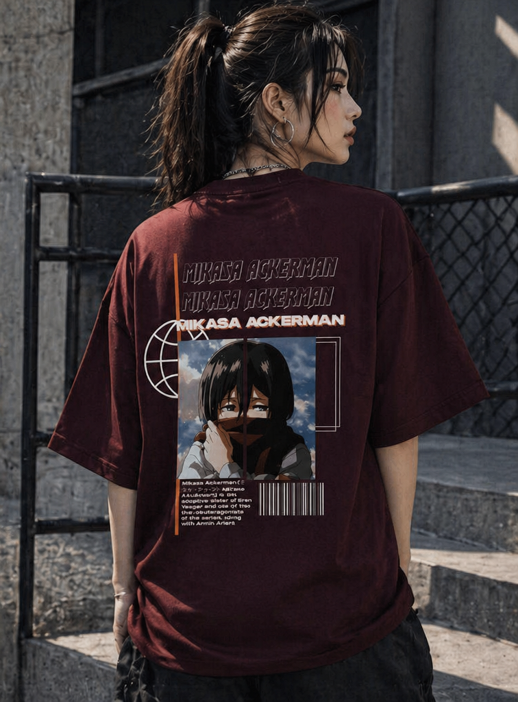 Mikasa Ackerman Oversized T-Shirt